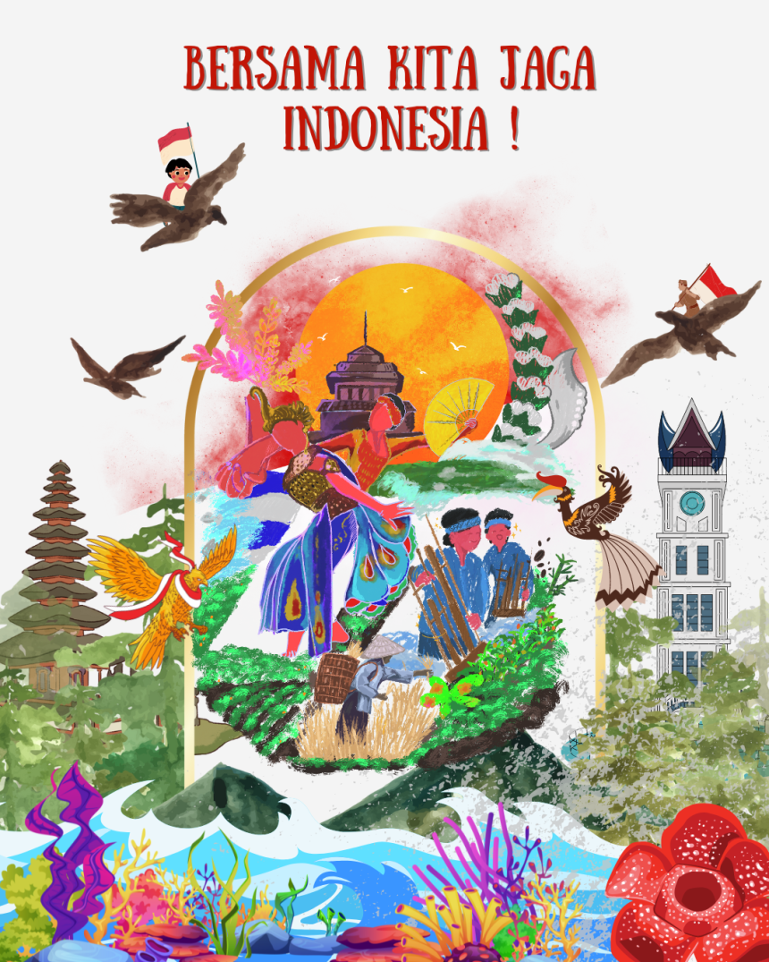 Bersama kita jaga Indonesia!