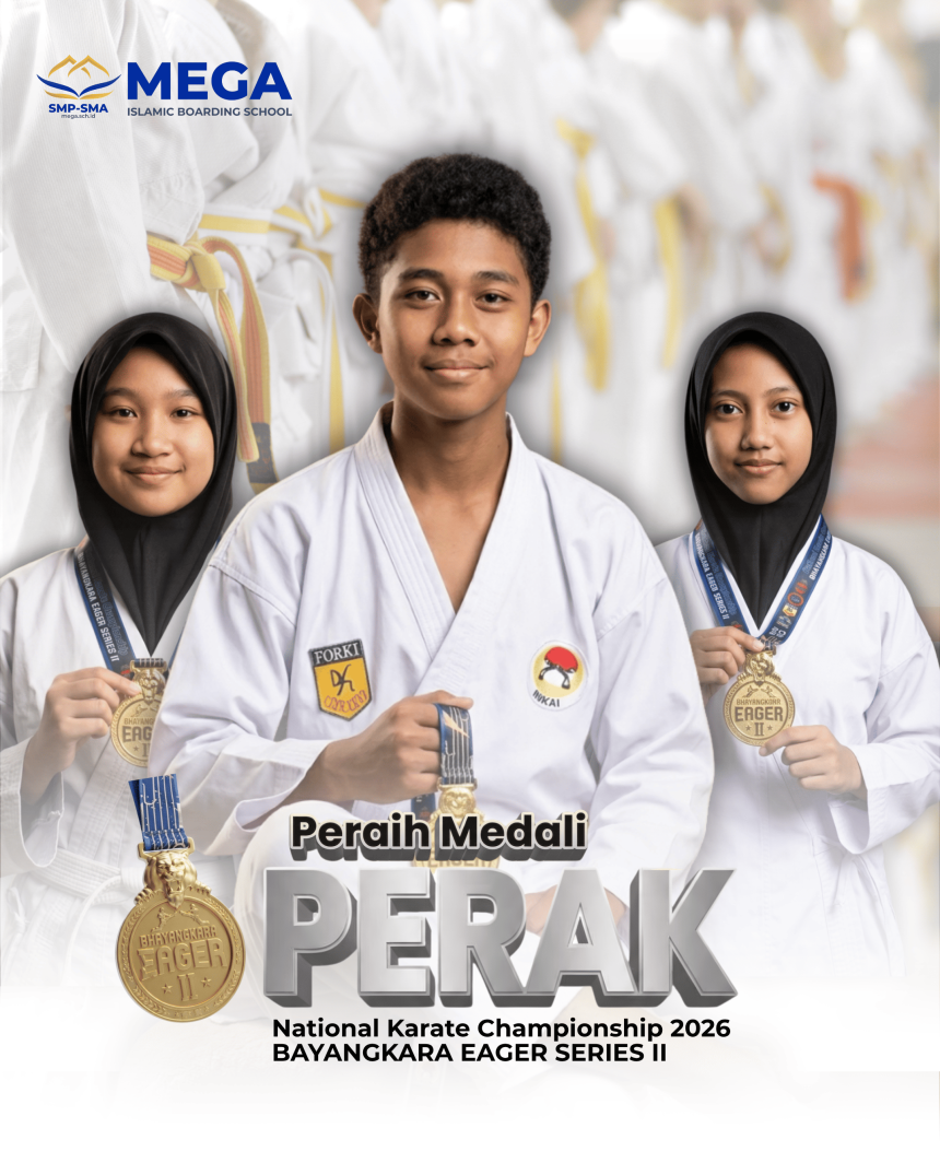 Tiga Siswa Mega IBS Raih Medali Perak di Kejuaraan Karate Bhayangkara Piala Gubernur Jawa Tengah