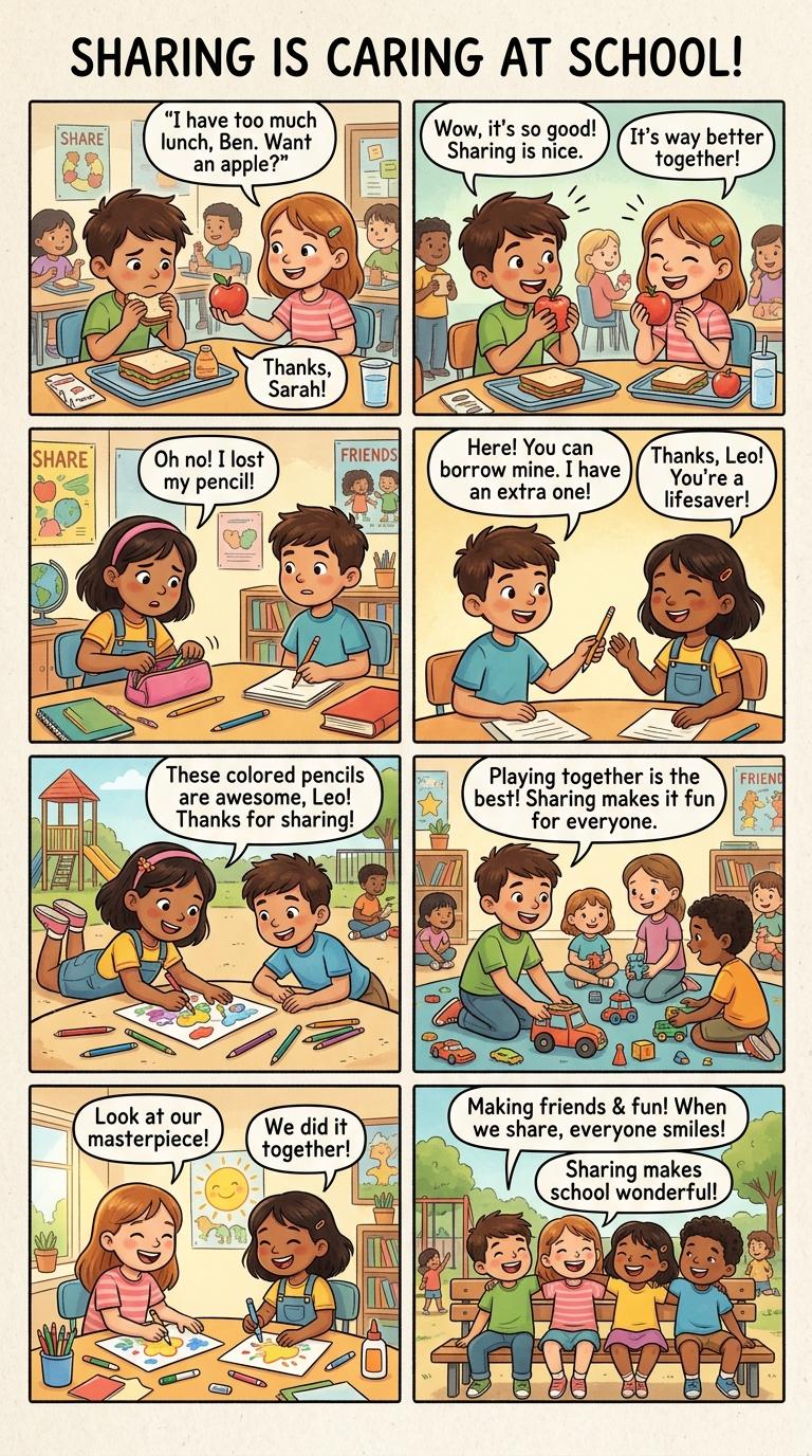 Sharing Is Caring At School